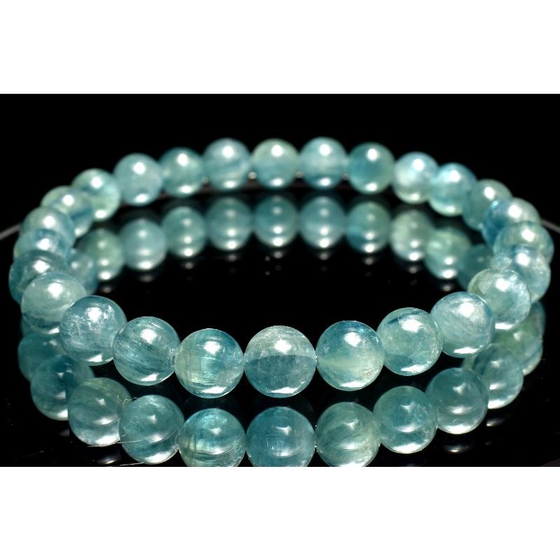 1点物】希少◇人気カラー ブルーグリーンカイヤナイト 7mm