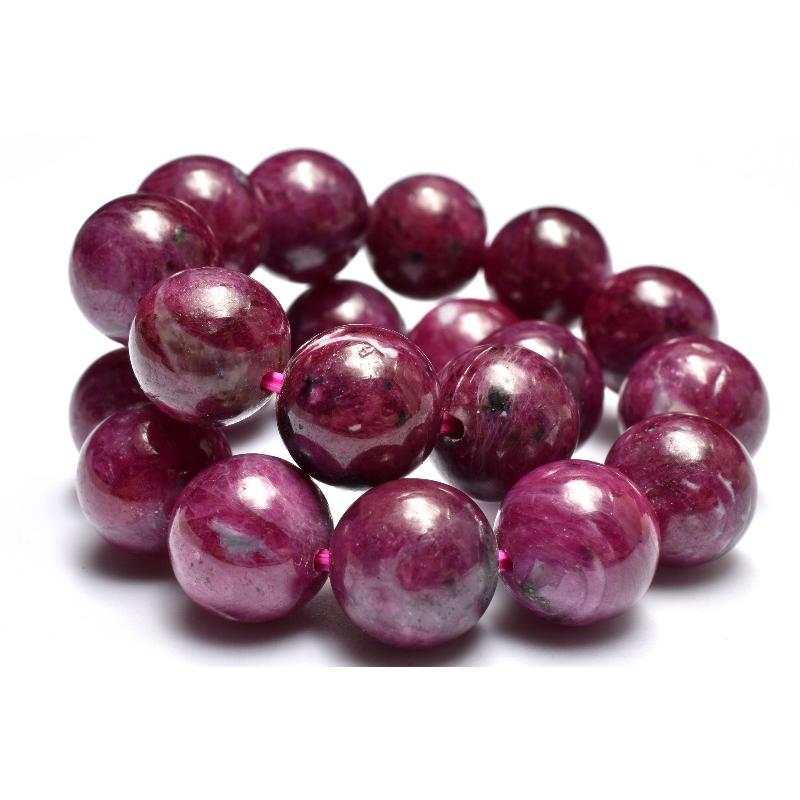 1点物】透け感あり◇希少 ルビーインクォーツ 9.5mm ブレスレット