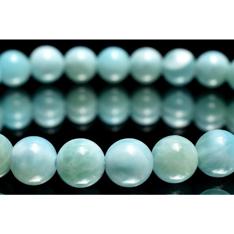1点物】瑞々しい艶感 ラリマー 6mm ブレスレット _MC2058 : ラトリエ