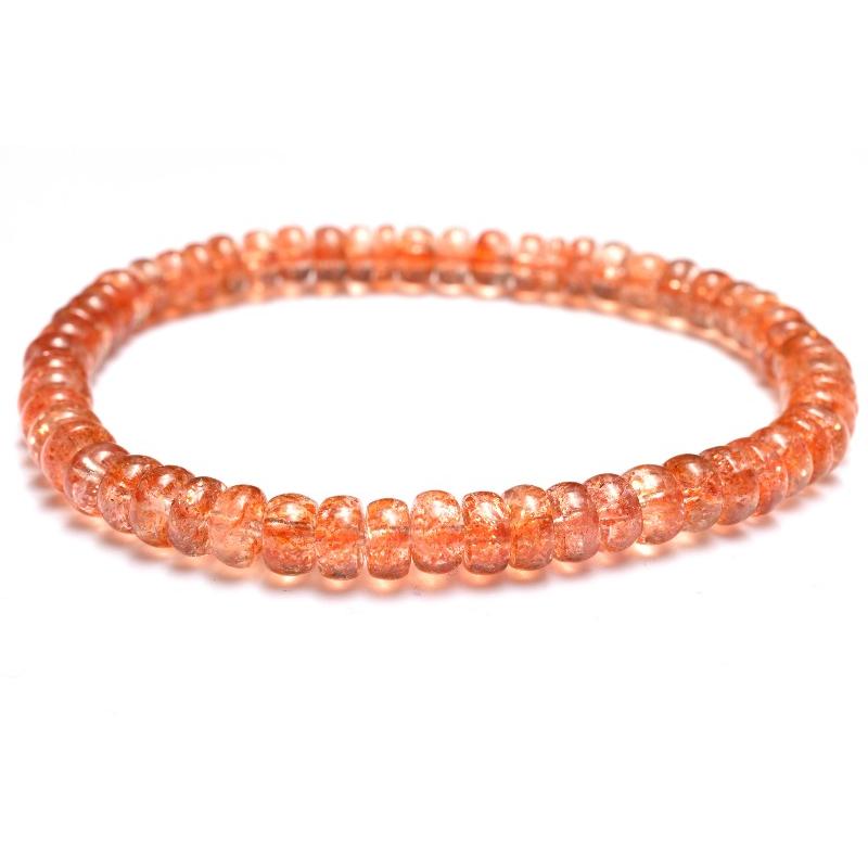 1点物】AAA☆煌きたっぷり マイカサンストーン 2-4x5.5mm ボタン