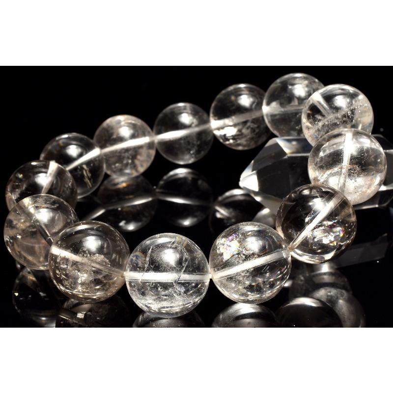 1点物】数量限定◇希少 クォーツインクォーツ(貫入水晶) 17-17.5mm