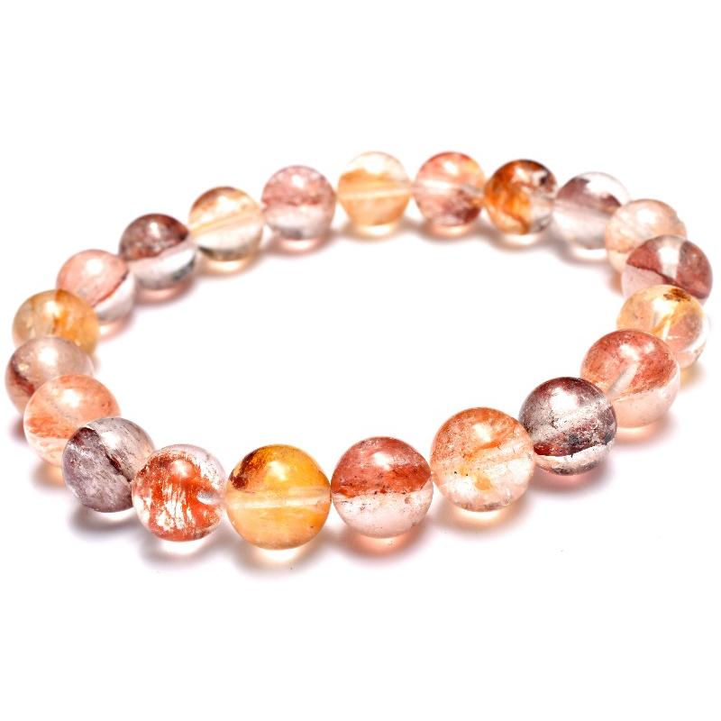 【高品質・1点物】ゴールデン錦鯉 虹入ファイアークォーツ天然石 オーロラ15㍉ 高品質・1点物】ゴールデン錦鯉 虹入ファイアークォーツ天然石