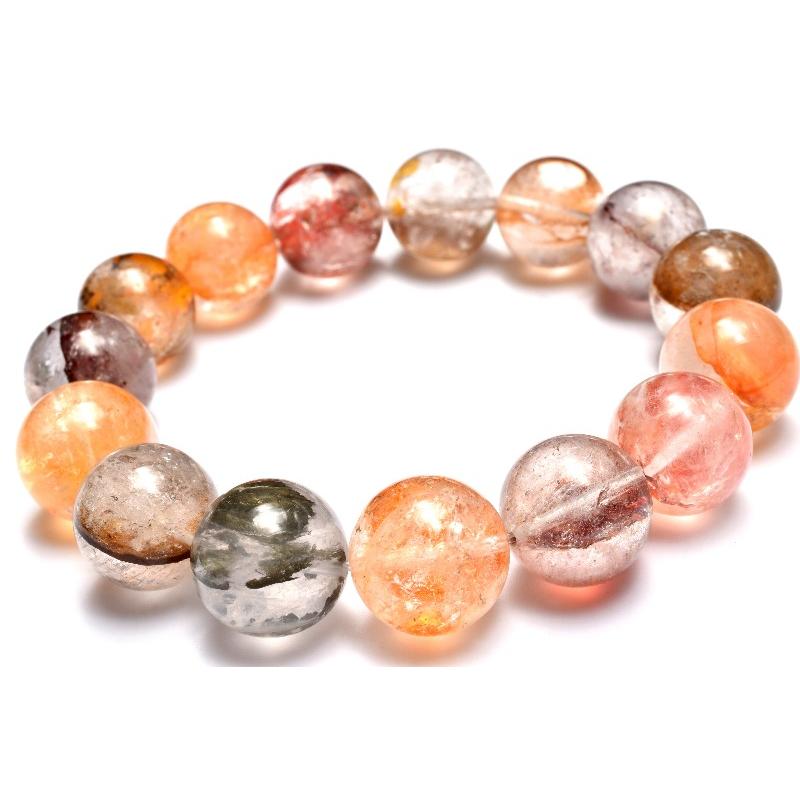 1点物】泳ぐように彩る錦鯉の結晶 オーロラクォーツ(ライモナイトイン