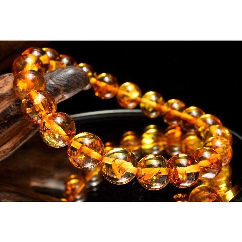 1点物】バルト海産◇天然琥珀 バルティックアンバー(琥珀) 9mm