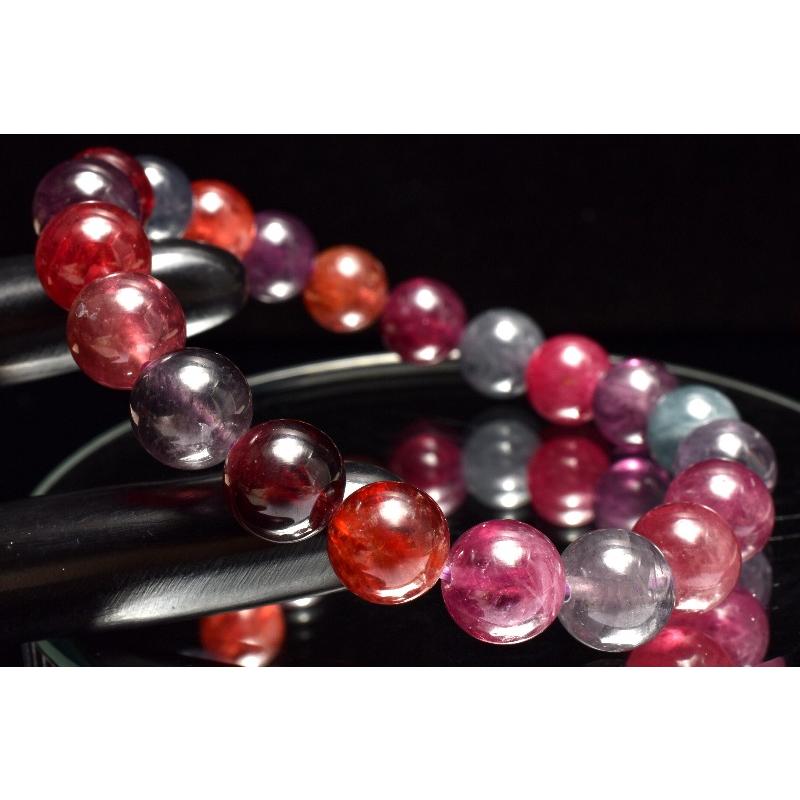 1点物】AAA+☆数量限定！ MIXスピネル 9.5mm ブレスレット _MC2426