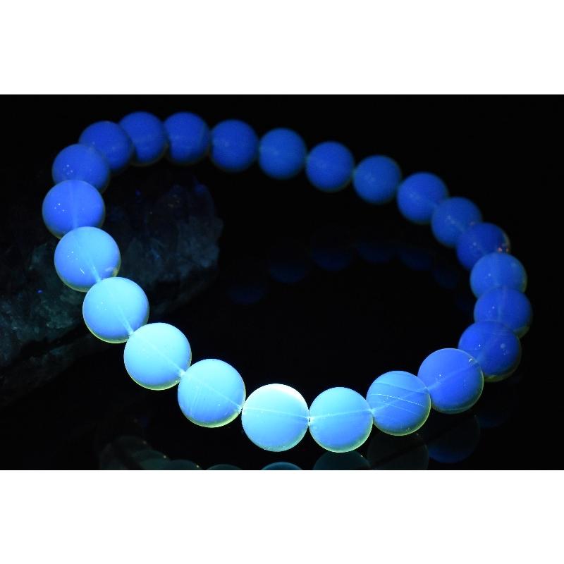 1点物】希少メキシコ産◇天然琥珀 ブルーアンバー(琥珀) 9mm