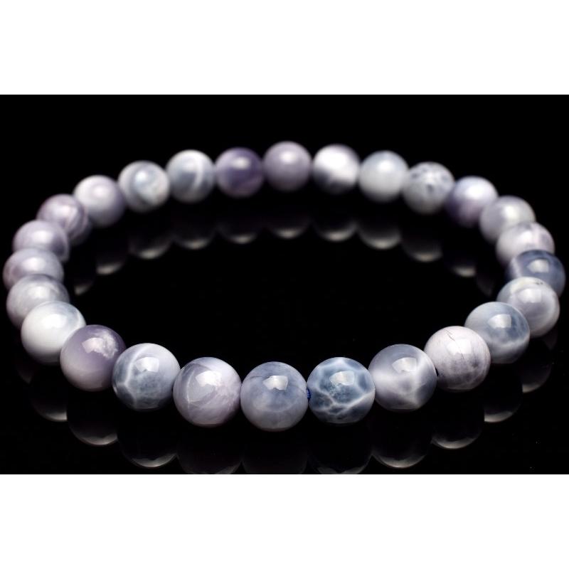 1点物】AAA希少◇人気アイテム パープルラリマー 7mm ブレスレット