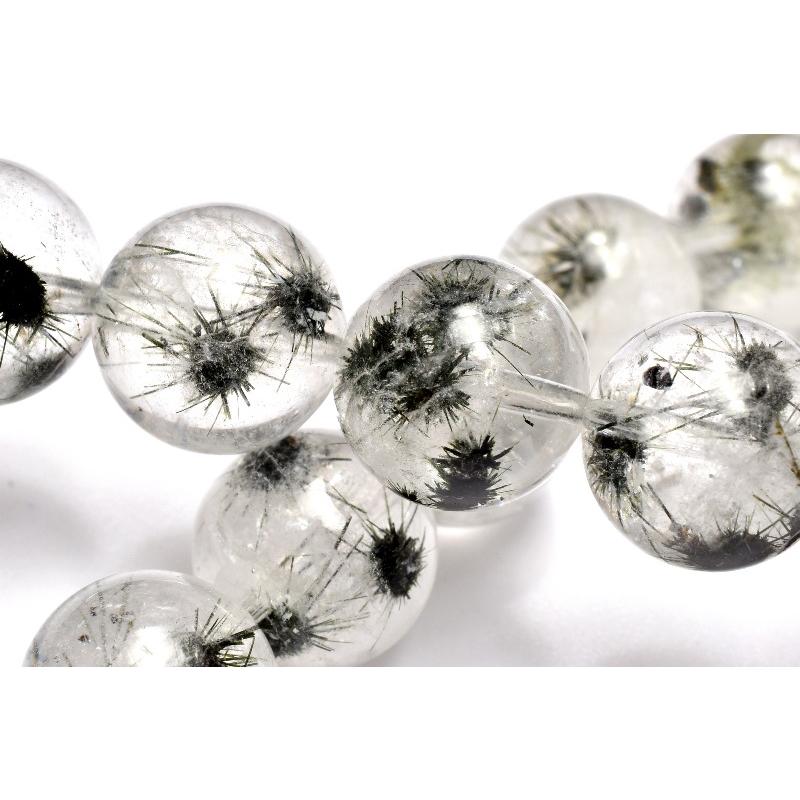 1点物】AAAA希少◇星入り ホーランダイトインクォーツ(ウニ水晶) 11mm