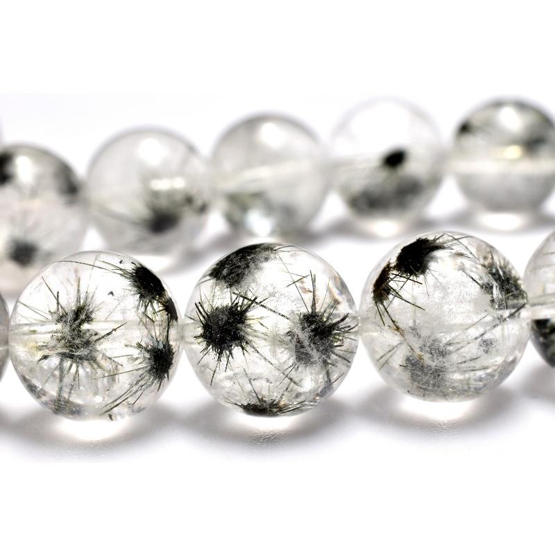 1点物】AAAA希少◇星入り ホーランダイトインクォーツ(ウニ水晶) 11mm