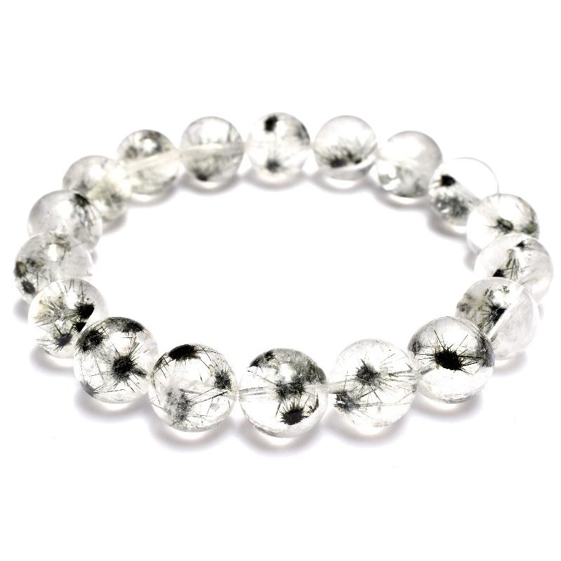 1点物】AAAA希少◇星入り ホーランダイトインクォーツ(ウニ水晶) 11mm