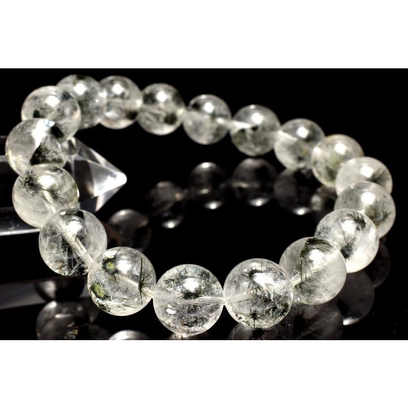 1点物】AAAA希少◇星入り ホーランダイトインクォーツ(ウニ水晶) 11mm