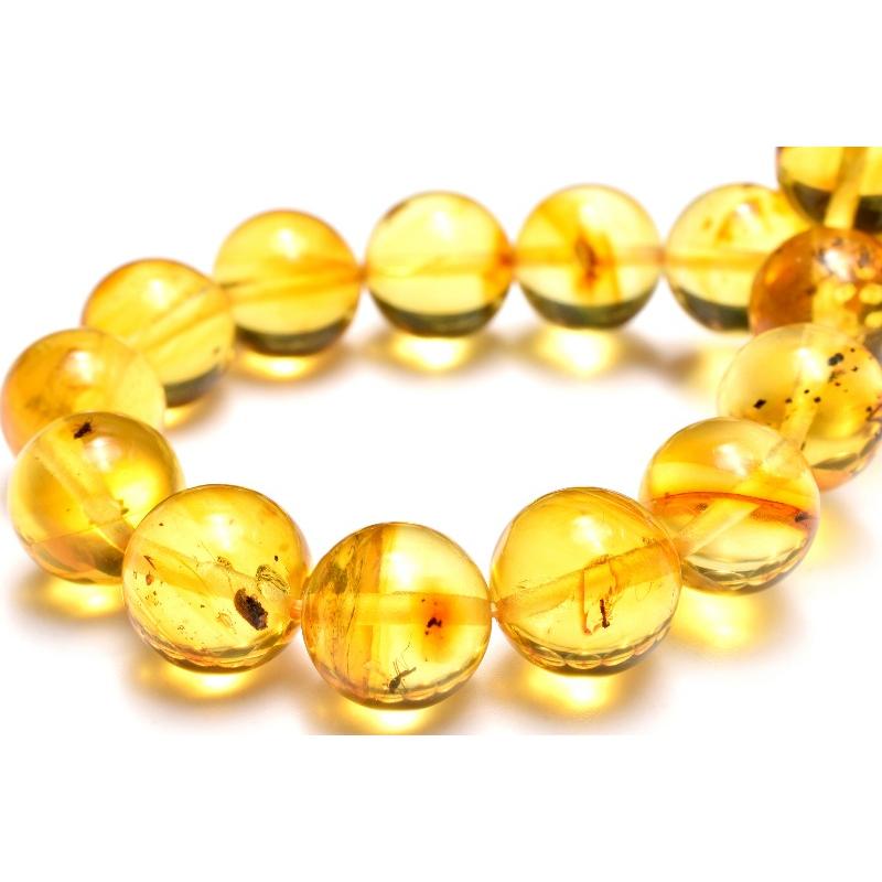 天然無処理琥珀ブレスレットとネックレス職人技2点 天然無処理琥珀ブレスレットとネックレス職人技2点