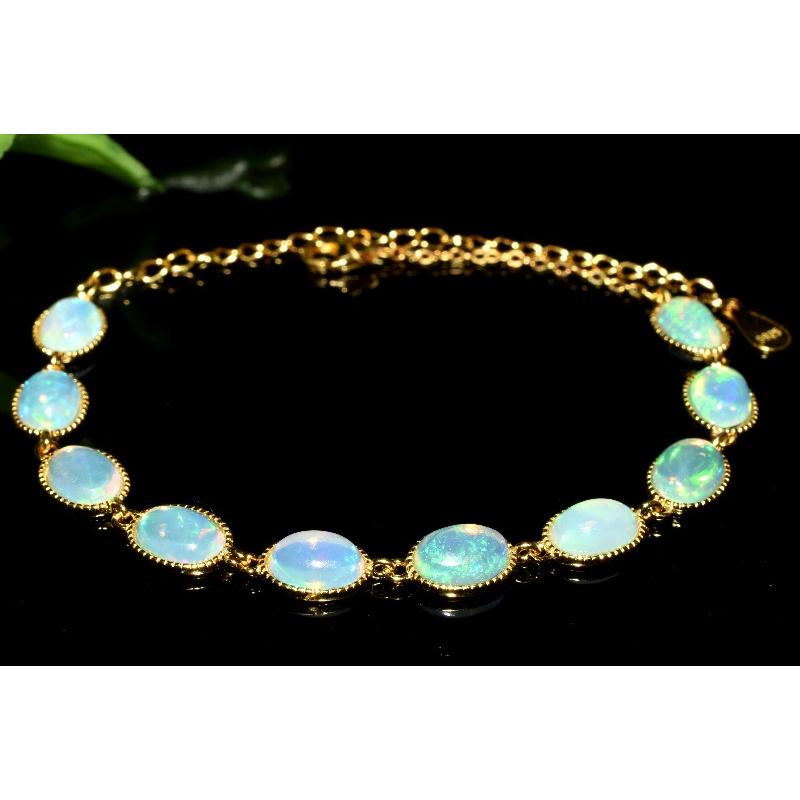 1点物】AAAA☆エチオピア産 Silver925 プレシャスオパール 7x4.5-5mm