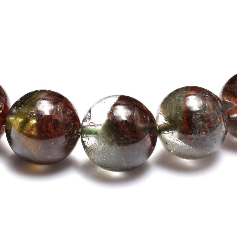 1点物】高品質◇レッド・グリーン ガーデンクォーツ 9.5mm 