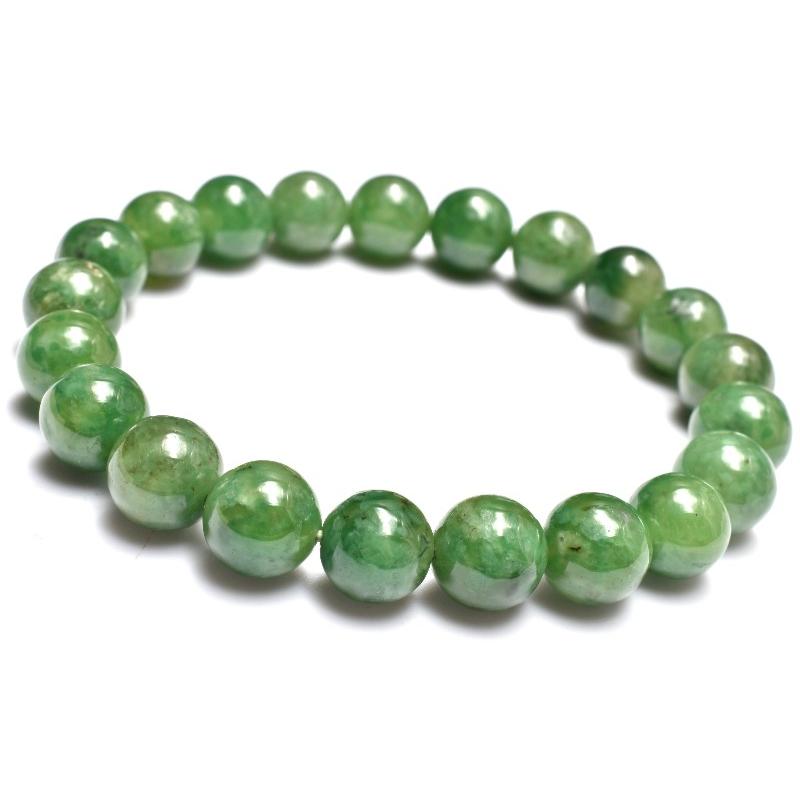 1点物】新緑のような発色 アイドクレース(ベスビアナイト) 9mm