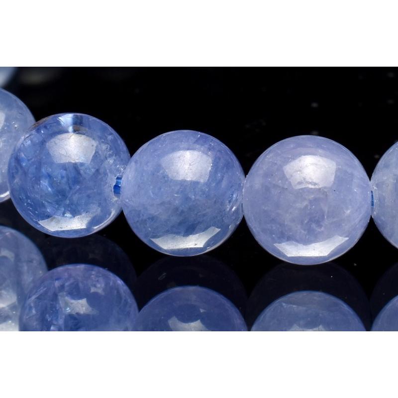 1点物】AA☆透過性あり タンザナイト 7.5mm ブレスレット _MC2734