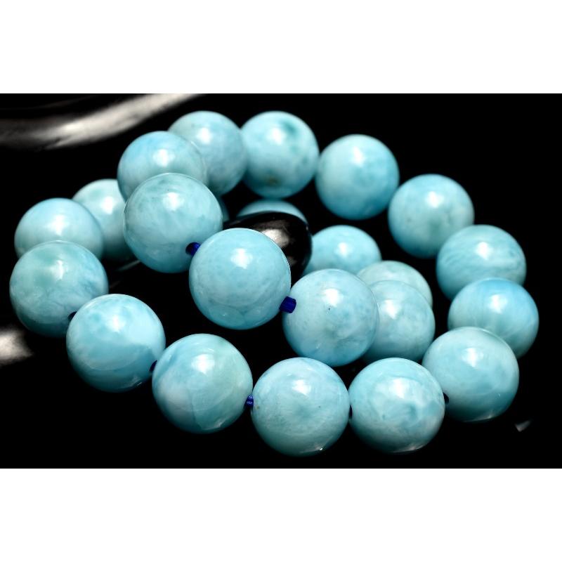 1点物】AA+☆カリブ海の宝石 ラリマー 8mm ブレスレット _MC2802