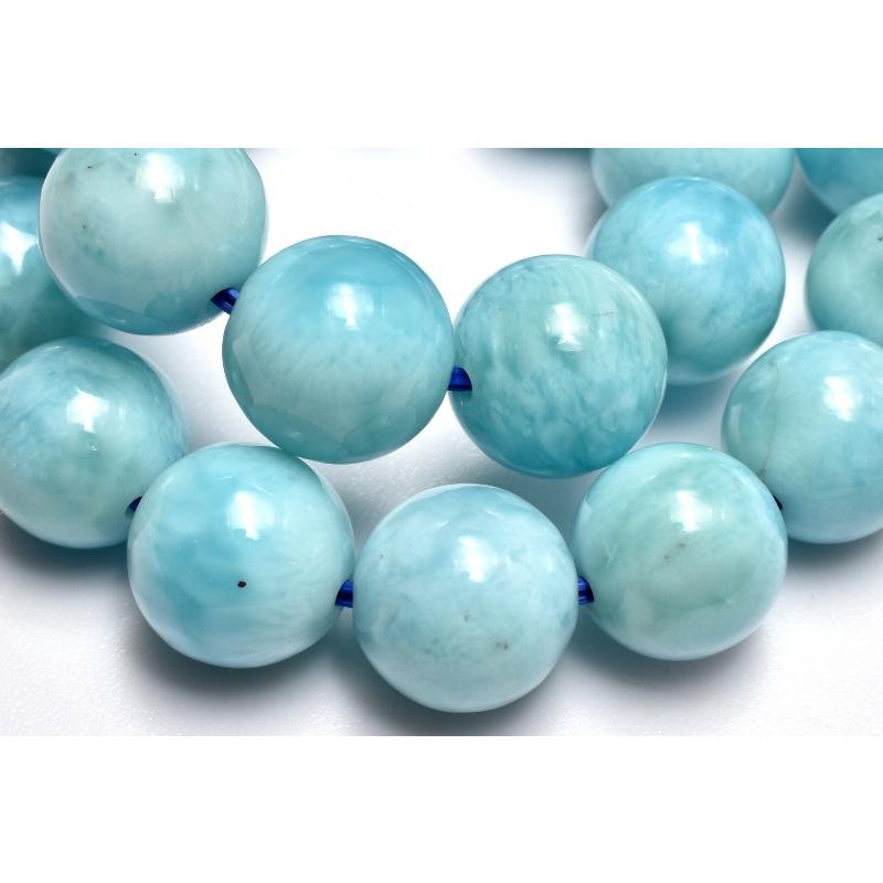 1点物】AA+☆カリブ海の宝石 ラリマー 8mm ブレスレット _MC2802