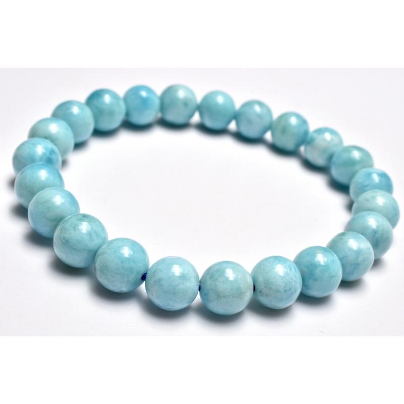 1点物】AA+☆カリブ海の宝石 ラリマー 8mm ブレスレット _MC2802