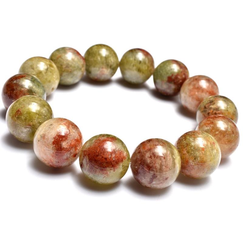 1点物】朝焼けのような庭園水晶 ガーデンクォーツ 16mm ブレスレット
