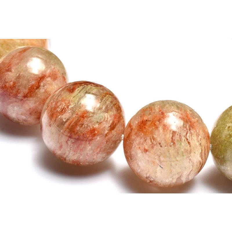 1点物】朝焼けのような庭園水晶 ガーデンクォーツ 16mm ブレスレット