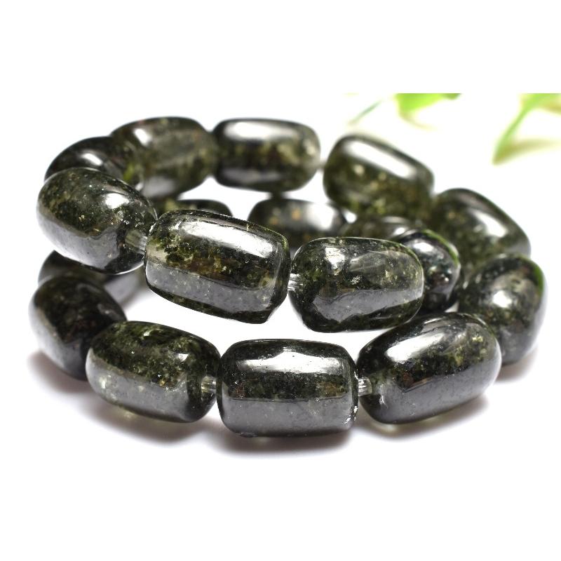 1点物】庭園風景 グリーンガーデンクォーツ 10-11x7mm チューブ