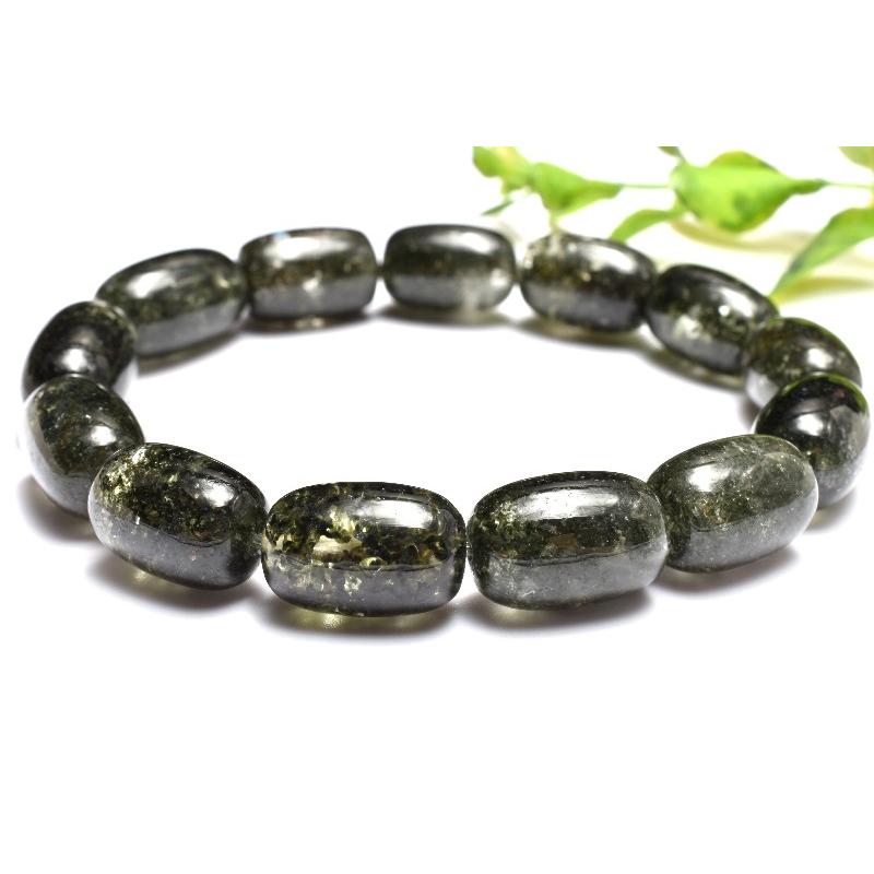 1点物】庭園風景 グリーンガーデンクォーツ 15-16x10.5mm チューブ