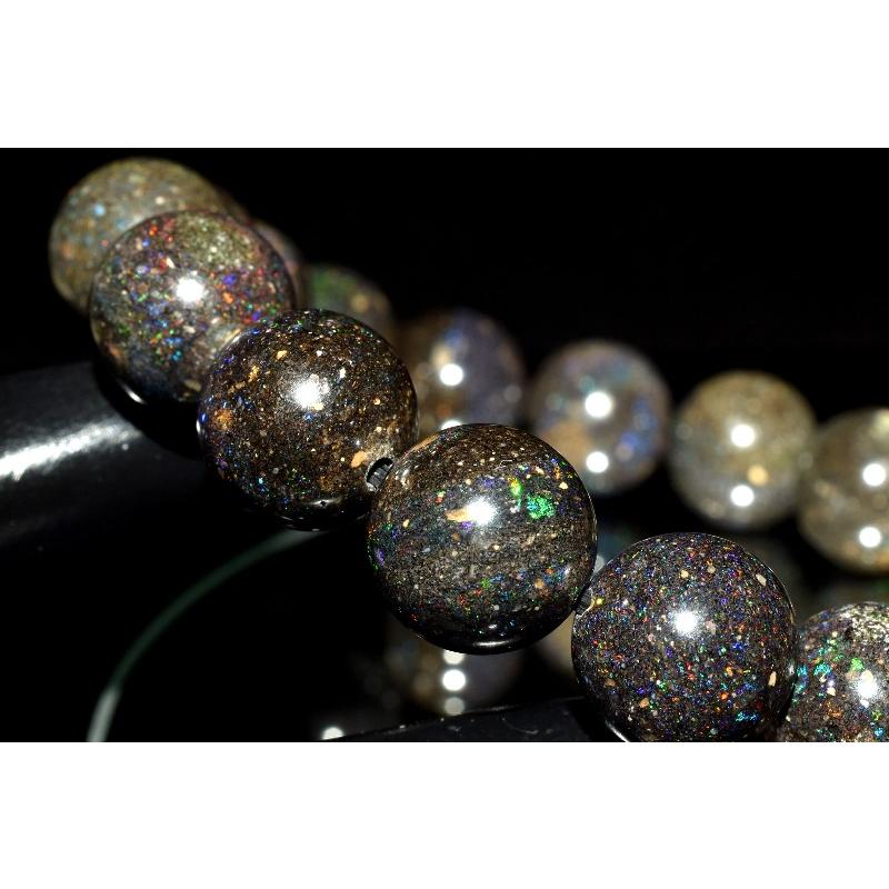 ★特選石★遊色効果☆宇宙のような輝き【100gブラックマトリックスオパール】❤️ 1点物】遊色効果◇宇宙のよう ブラックマトリックスオパール 11.5mm