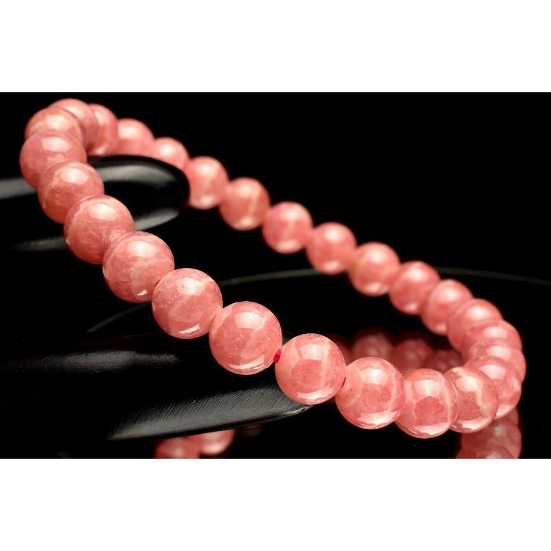 1点物】AA☆アルゼンチン産 インカローズ 7mm ブレスレット _MC3101