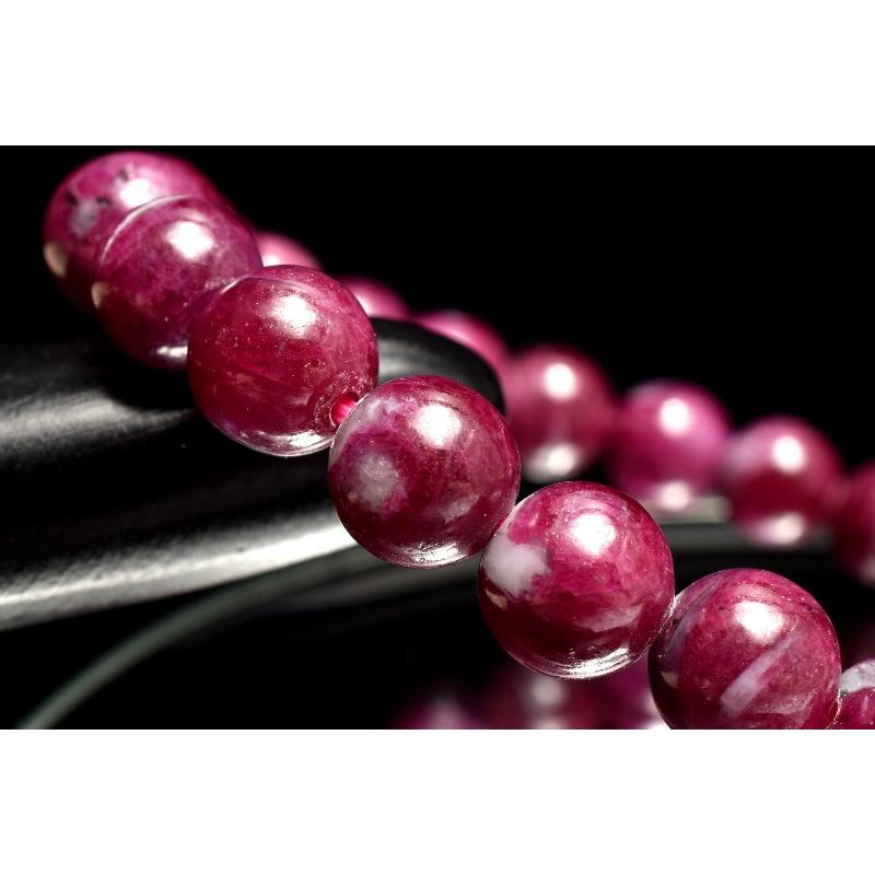 1点物】高品質◇勝利の石 ルビー 7mm ブレスレット _MC3123