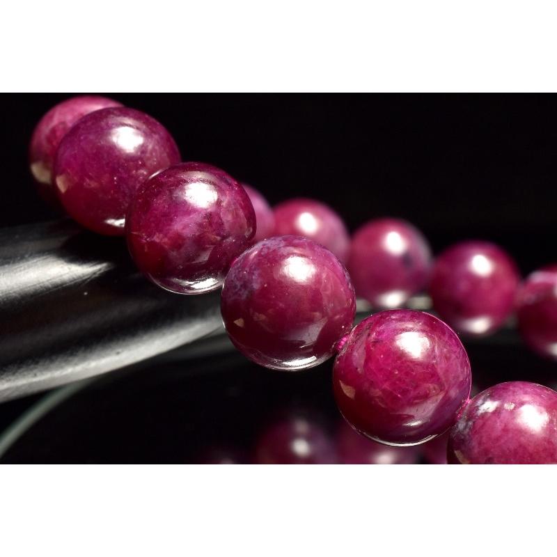 1点物】高品質◇勝利の石 ルビー 8.5mm ブレスレット _MC3130