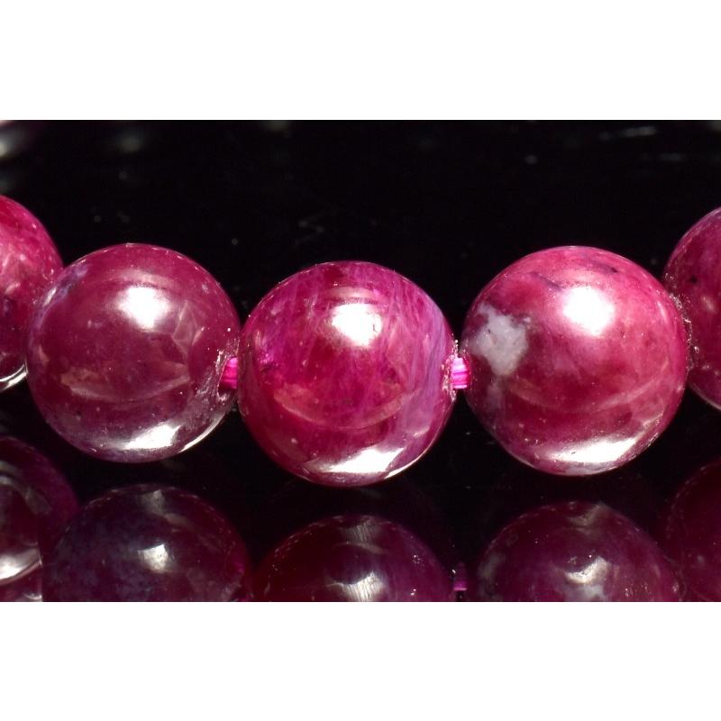 1点物】高品質◇勝利の石 ルビー 8.5mm ブレスレット _MC3130