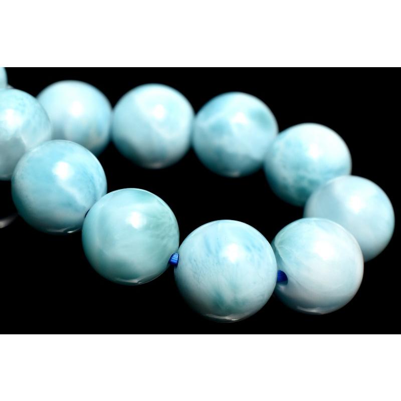 1点物】ドミニカブルー◇カリブの海の宝石 ラリマー 7mm ブレスレット