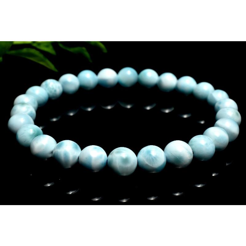 1点物】ドミニカブルー◇カリブの海の宝石 ラリマー 7mm ブレスレット