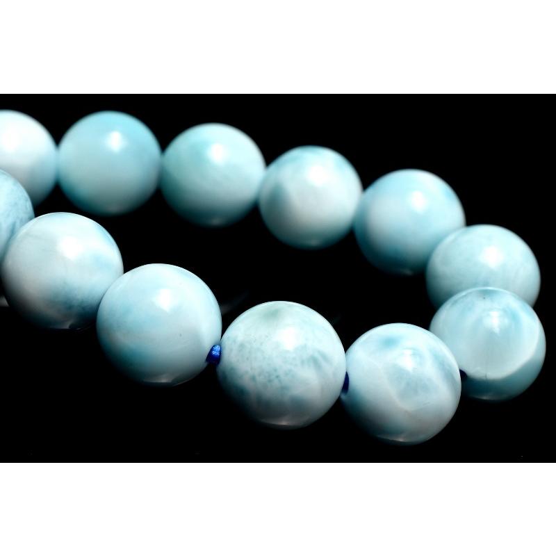 1点物】ドミニカブルー◇カリブの海の宝石 ラリマー 7mm ブレスレット