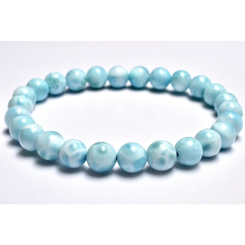 【ドミニカ産ラリマー】ブレスレット 12〜13㎜ 希少 天然石 癒し 海の宝石 ドミニカ産ラリマー】ブレスレット 12〜13㎜ 希少 天然石 癒し 海の