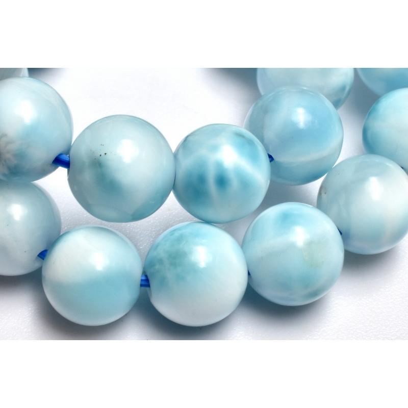 【ドミニカ産ラリマー】ブレスレット 11.5㎜ 希少 癒し 海の宝石 天然石 ドミニカ産ラリマー】ブレスレット 11.5㎜ 希少 癒し 海の宝石 天然石