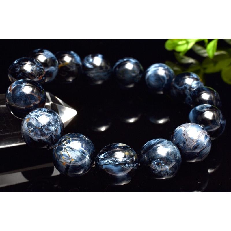 1点物】AAAA☆シャトヤンシー効果 ピーターサイト 14mm ブレスレット 