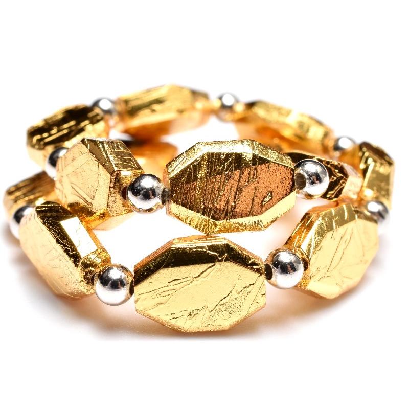 宇宙からの贈り物 アルタイ隕石(メテオライト)　10mm　ミックス ブレスレット 1点物】宇宙からの贈り物 アルタイ隕石(メテオライト) 10.5x8(丸玉3.5