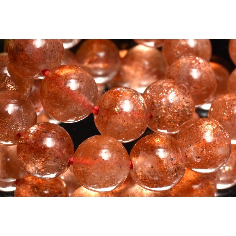 1点物】AAインド産◇太陽の石 マイカサンストーン 7mm ブレスレット