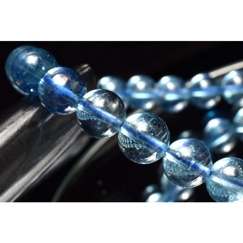 1点物】AAA☆瑞々しい サンタマリアアクアマリン 7mm ブレスレット