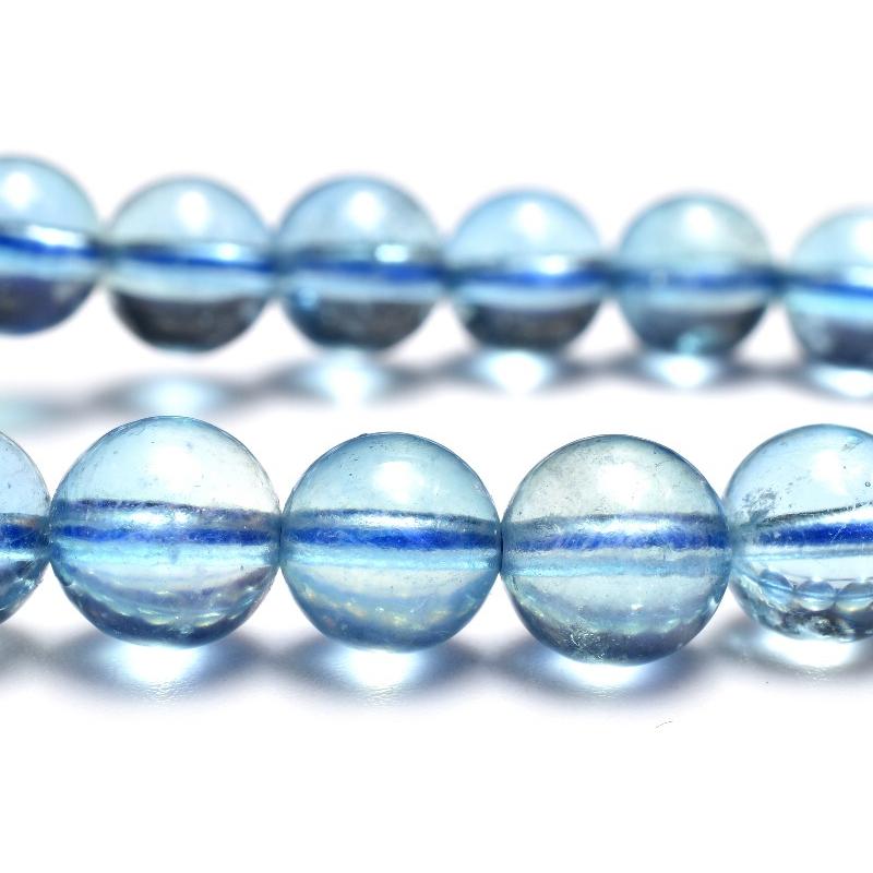 1点物】AAA☆瑞々しい サンタマリアアクアマリン 7mm ブレスレット