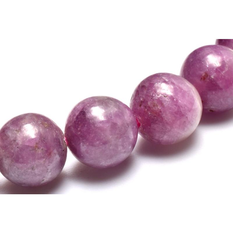 1点物】南アフリカ産◇ピンクパープル ルビー 8mm ブレスレット