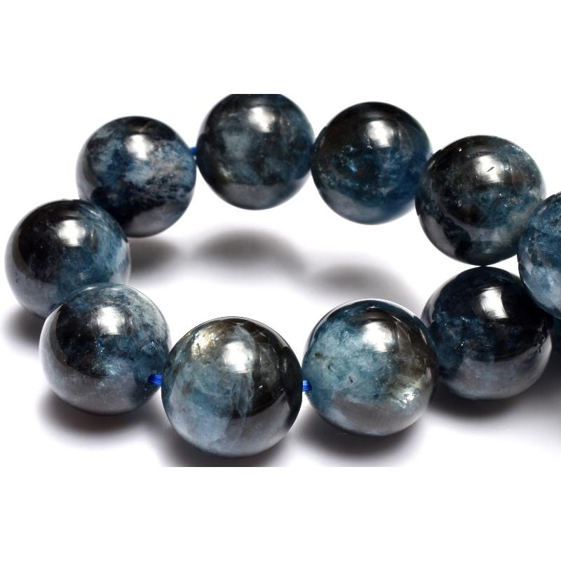 1点物】南アフリカ産◇金属シラー ブラックアクアマリン 11.5mm