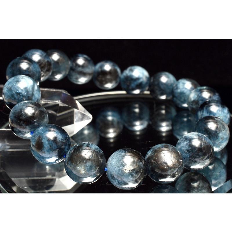 1点物】南アフリカ産◇金属シラー ブラックアクアマリン 11.5mm