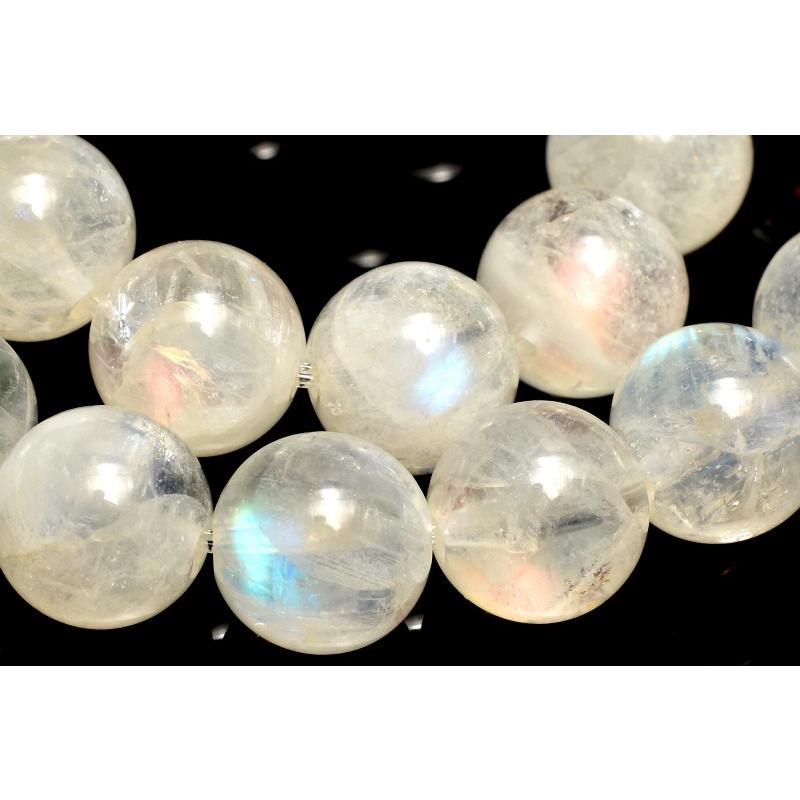 発色良好❣️マダガスカル産レインボームーンストーン7.3-7.4mmブレスレット 1点物】AAオーロラシラー☆マダガスカル産 レインボームーンストーン