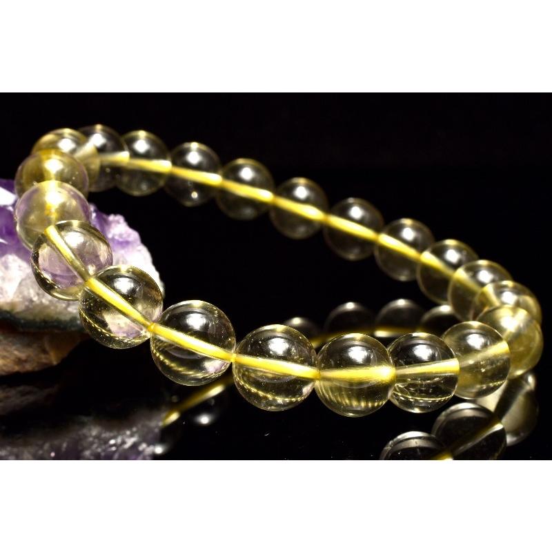 1点物】AAA透明☆リビアの宝石！ リビアングラス 9mm ブレスレット