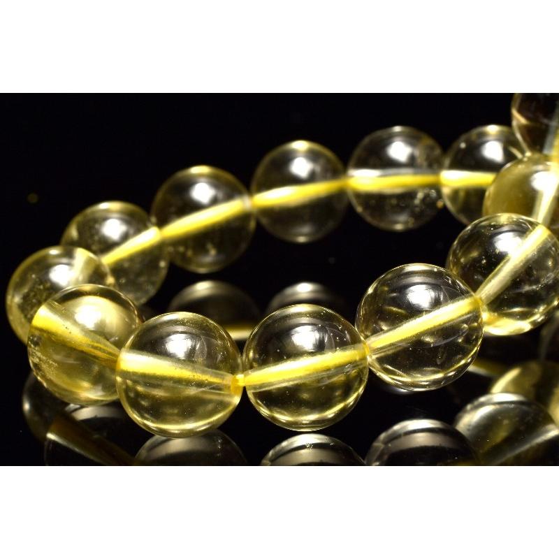 1点物】AAA透明☆リビアの宝石！ リビアングラス 9.5mm ブレスレット