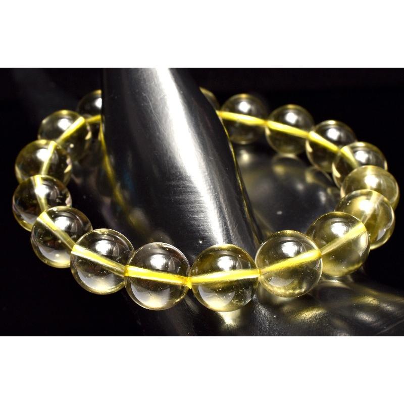 1点物】AAA透明☆リビアの宝石！ リビアングラス 11mm ブレスレット