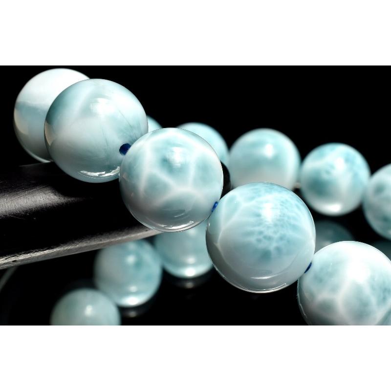 1点物】AAA☆数量限定 ラリマー 12-12.5mm ブレスレット _MC4322